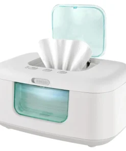 TinyBums Baby Wipe Warmer & Dispenser with LED Changing Light & On/Off Switch