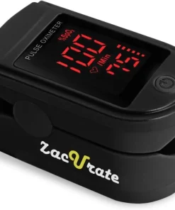 Zacurate Pro Series 500DL Fingertip Pulse Oximeter Blood Oxygen Saturation Monitor with Silicone Cover
