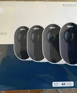 Arlo outdoor Ultra 2 Spotlight Camera Wire Free Security System 4 Pack with Total Security