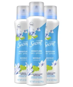 Secret Dry Spray Antiperspirant Women??s Deodorant, Waterlily and Argan Oil