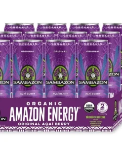 SAMBAZON Organic Sparkling Amazon Energy Drink