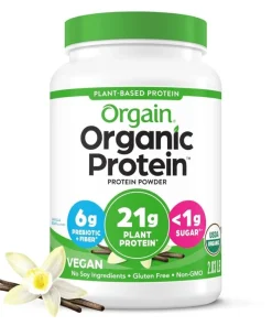 Orgain Organic Vegan Protein Powder, Vanilla Bean _ 21g Plant Based Protein