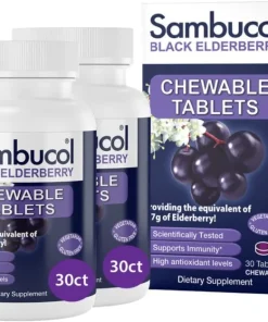 Sambucol Black Elderberry Chewable Tablets _ 2-Pack