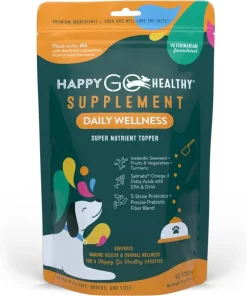 Daily Wellness Supplements for Dogs | Probiotic & Prebiotic Benefits with Fish Oil & Seaweed