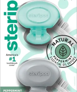 Steripod Clip-On Toothbrush Protector with Peppermint Essential Oils