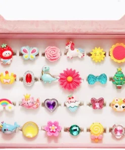 PinkSheep Little Girl Jewel Rings in Box