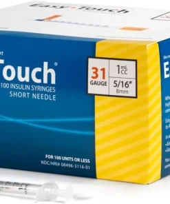 EasyTouch U-100 Insulin Syringe with Needle