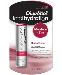 ChapStick Total Hydration Moisture + Tint Merlot Tinted Lip Balm Tube