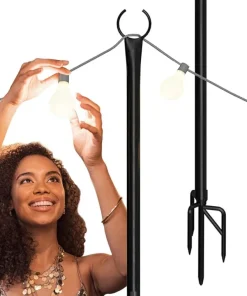 Holiday Styling String Light Poles for Outdoor String Lights