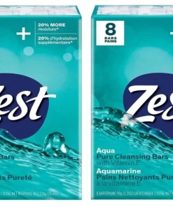 Zest Aqua Pure Cleansing Bar Soap 20%