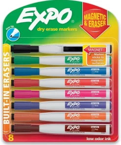 EXPO Magnetic Dry Erase Markers with Eraser