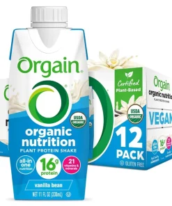 Orgain Organic Nutritional Vegan Protein Shake, Vanilla Bean