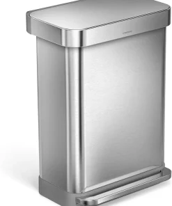 Simplehuman 55 Liter / 14.5 Gallon Rectangular Hands-Free Kitchen Step Trash Can