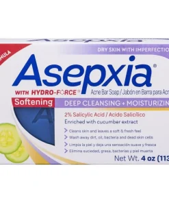 Asepxia _ Softening Acne Bar Soap with Cucumbers & 2% Salicylic Acid
