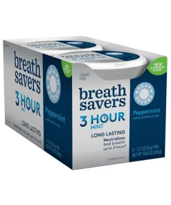 BREATH SAVERS Peppermint Sugar Free Breath Mints Tins
