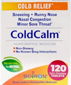 Boiron ColdCalm Tablets for Relief of Common Cold Symptoms